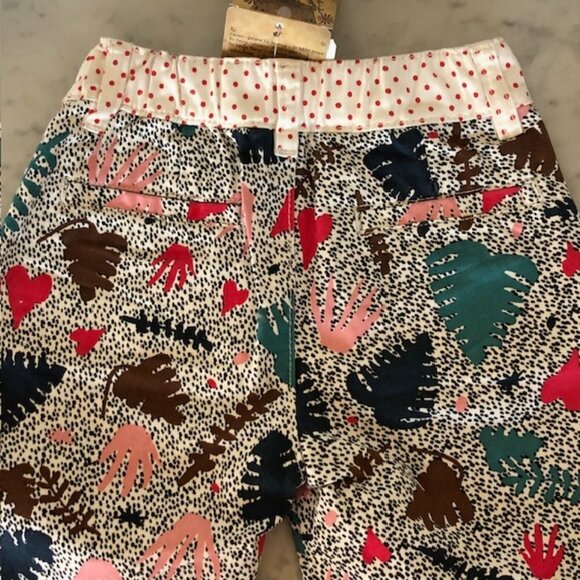 FABULA Print Elastic Waist Pants Trousers Size 6 - Picture 6 of 15